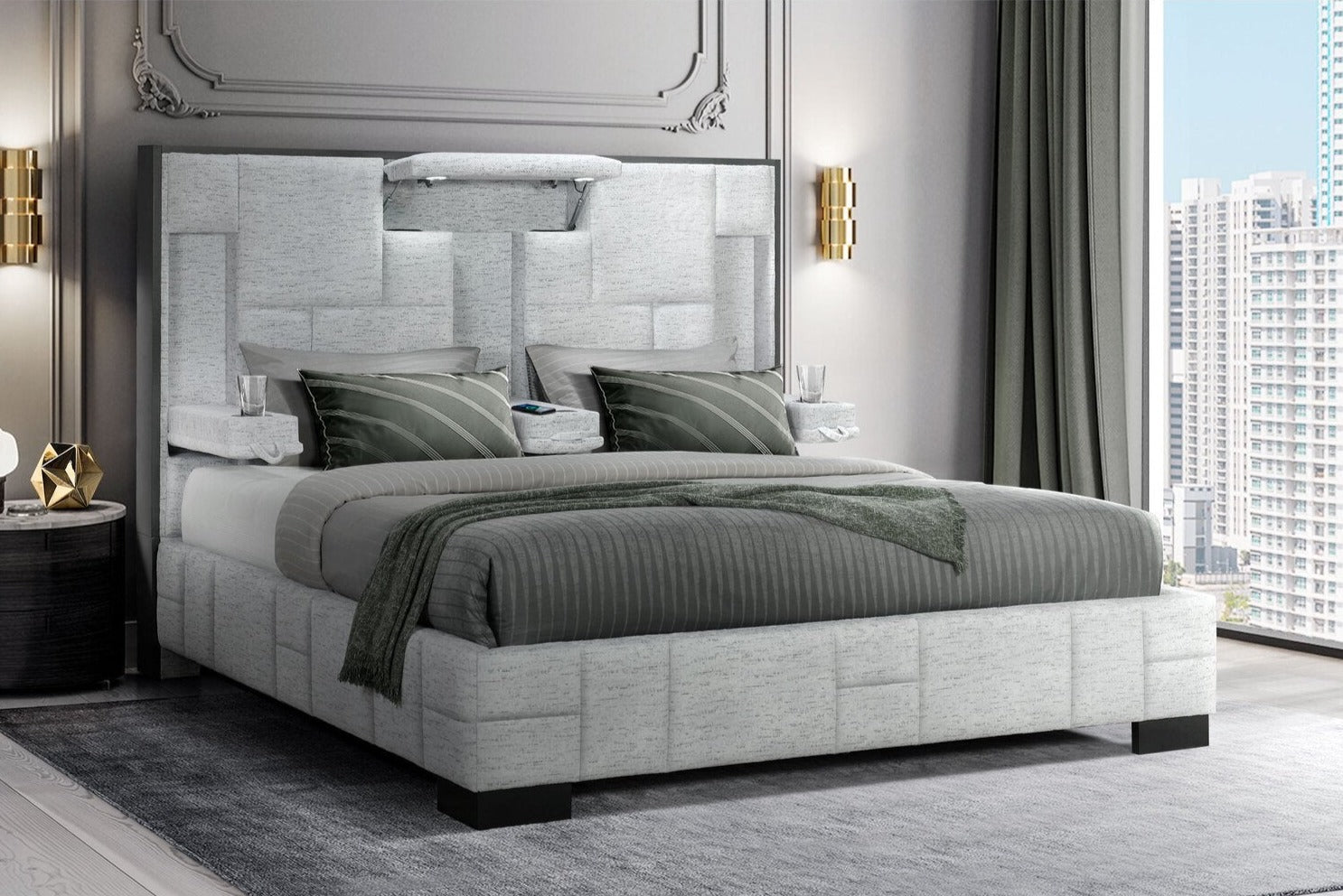 Oscar Bryson Grey - Bed