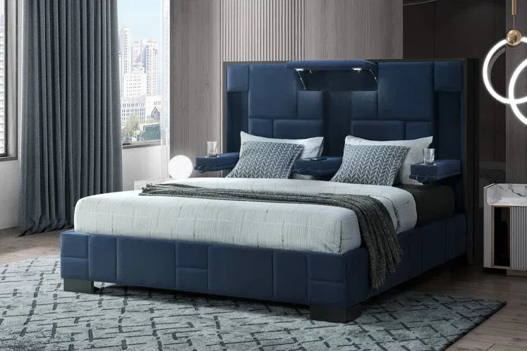 Oscar Navy Blue - Bed