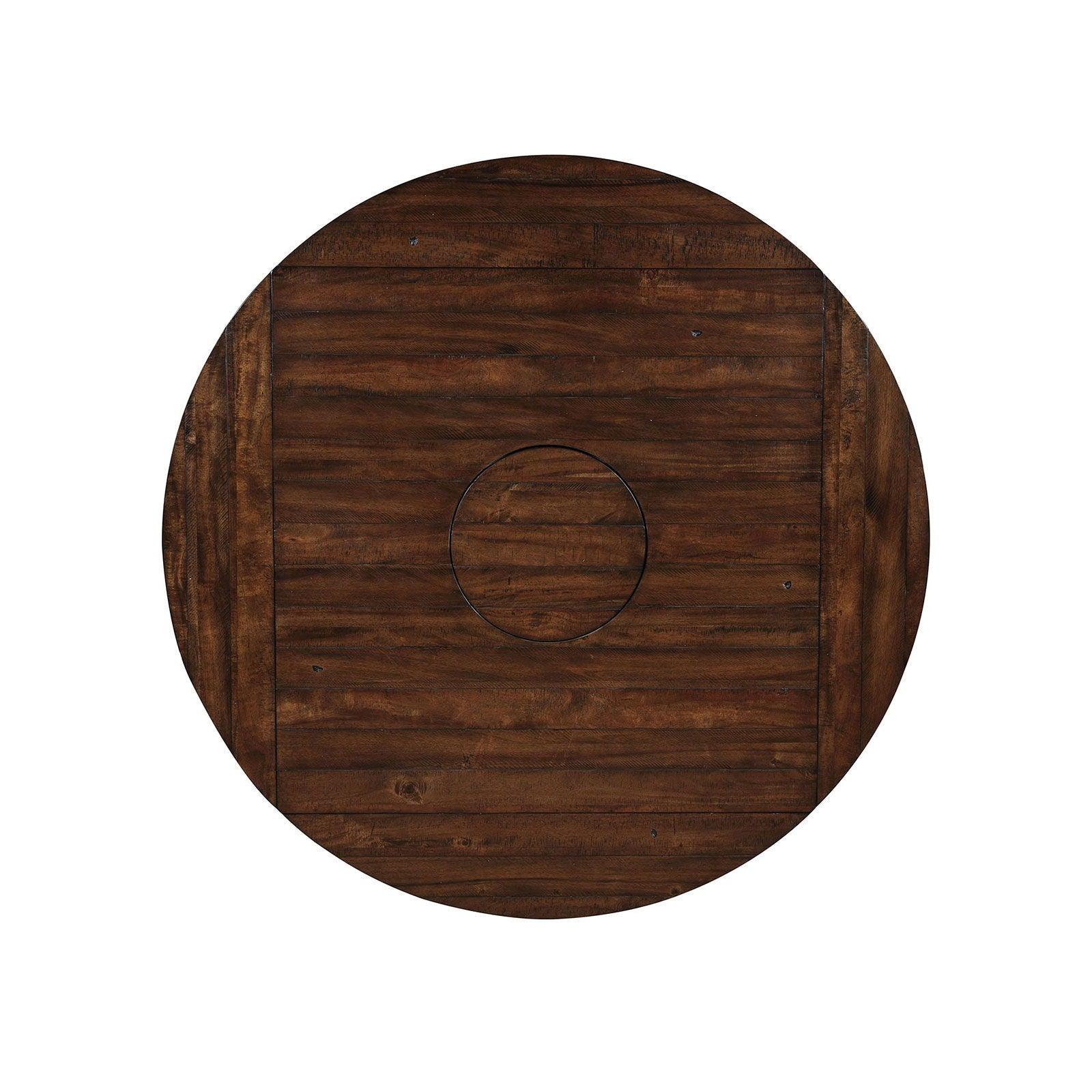 Furniture of America - Meagan - Round Counter Height Table - Brown Cherry - 5th Avenue Furniture