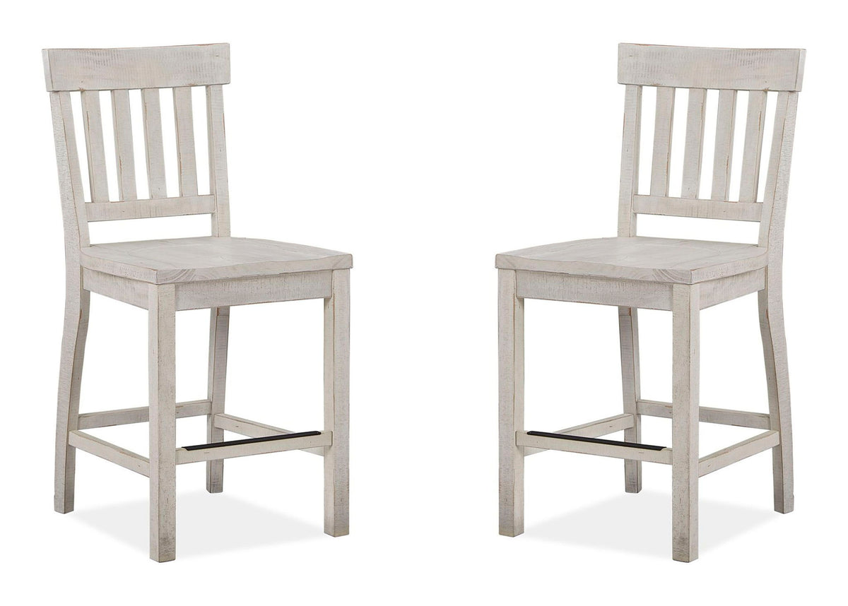 Bronwyn - Counter Chair (Set of 2) - Alabaster