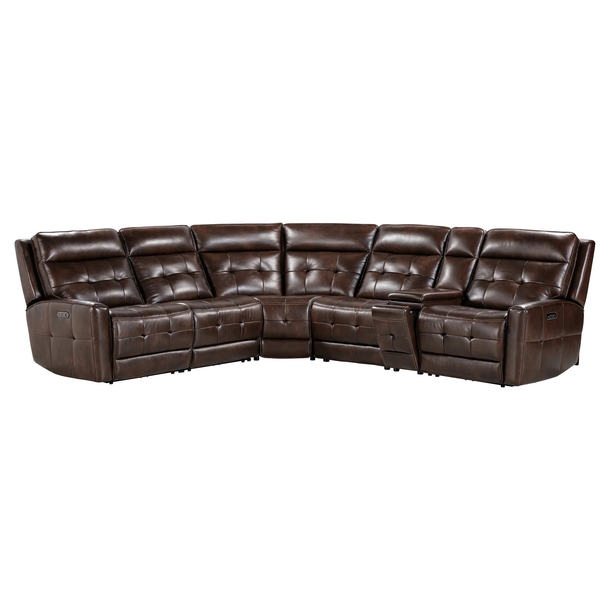 Canterbury Brown - 6pc Power Reclining Sectional