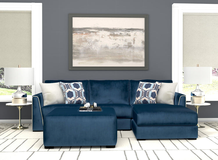 Jackson - Jetson - Sectional, Accent Pillows & Cocktail Ottoman Set - 5th Avenue Furniture