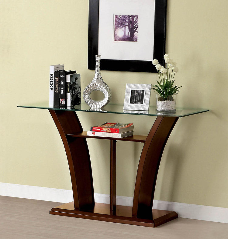 Furniture of America - Manhattan - Sofa Table - Brown Cherry - 5th Avenue Furniture