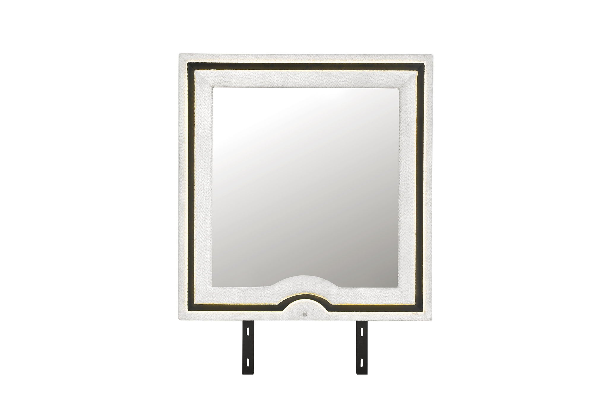 Isabella - Mirror With LED - Black / White