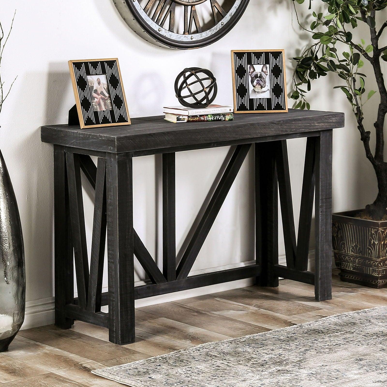 Furniture of America - Halton Hills - Sofa Table - Charcoal - 5th Avenue Furniture