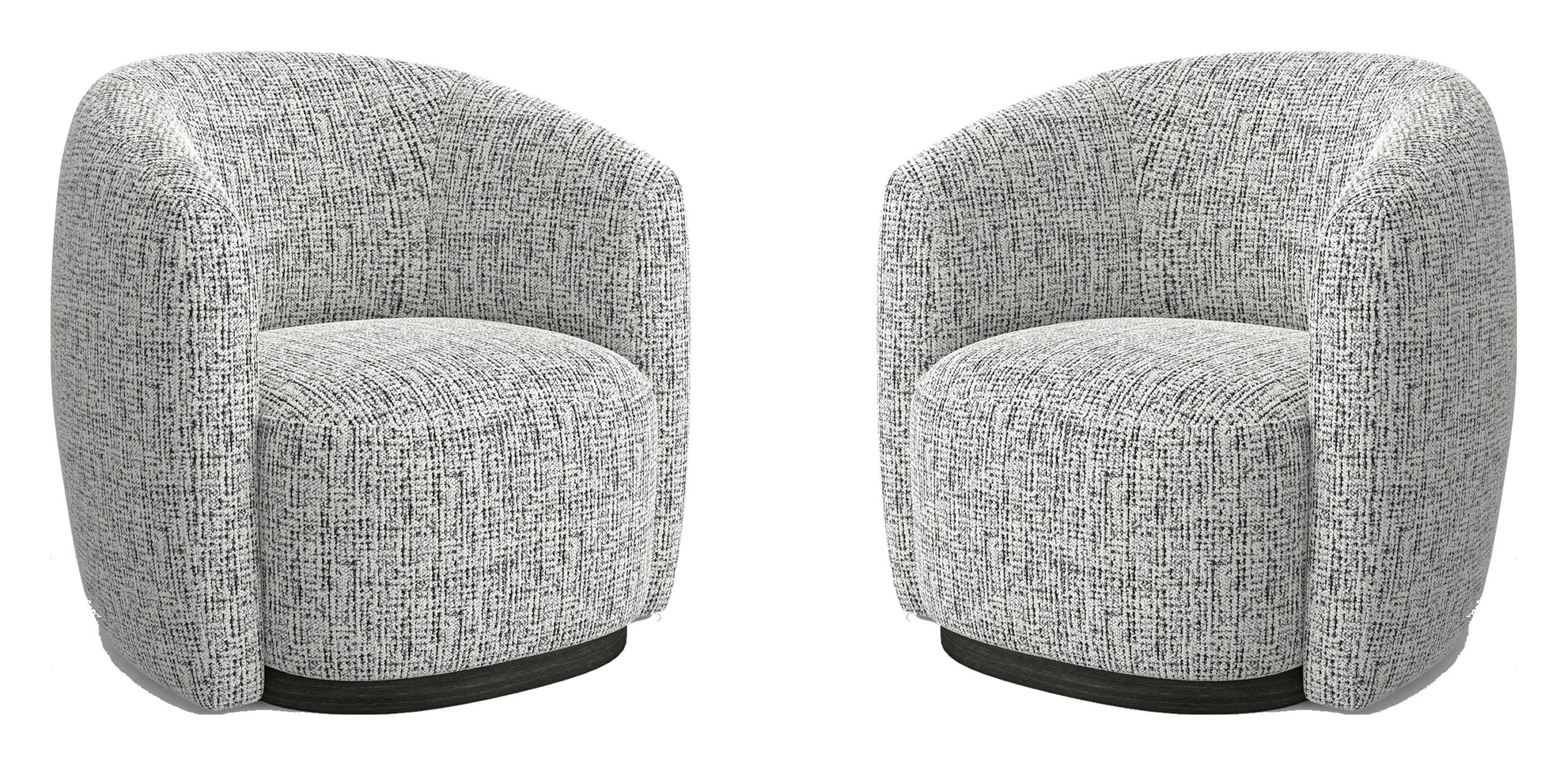 Tatum - Swivel Accent Chair (Set of 2) - Nightshade