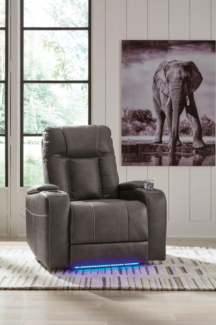 Signature Design by Ashley® - Feazada - Power Recliner With Adj Headrest - 5th Avenue Furniture