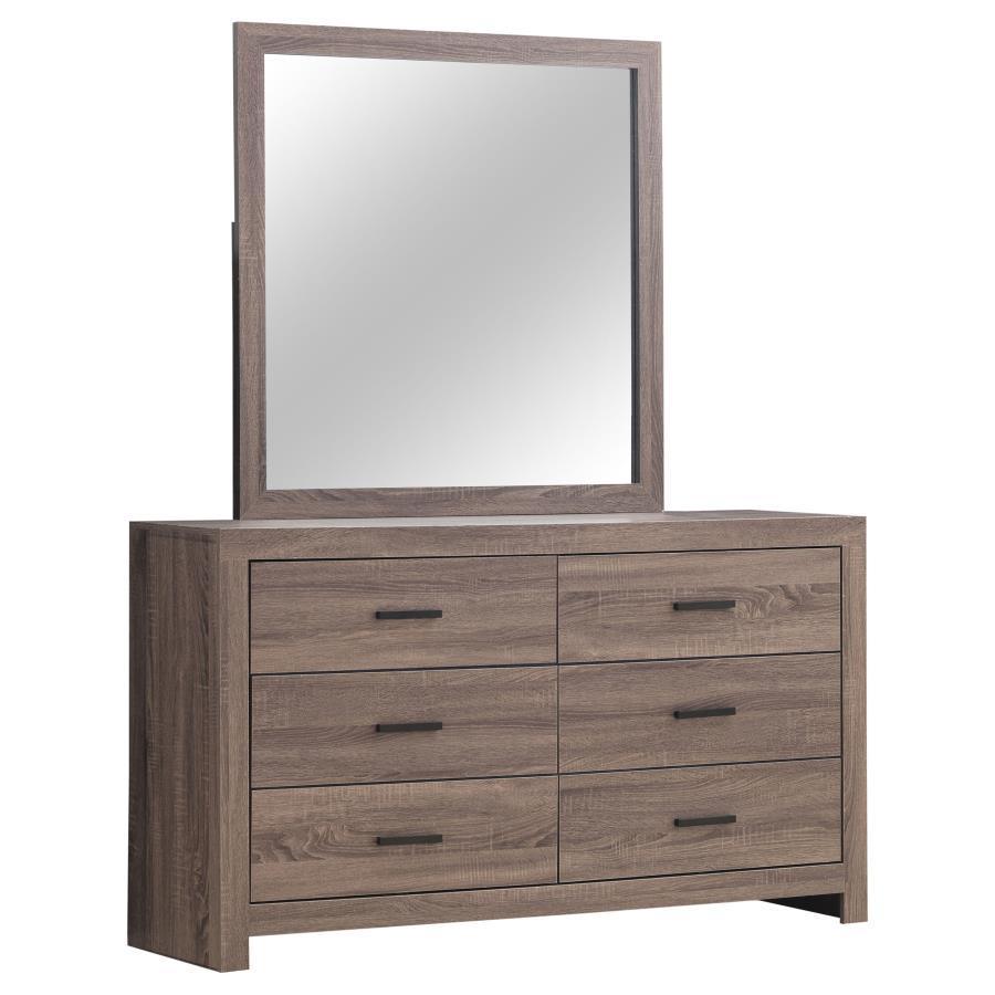 CoasterEveryday - Brantford - 6-drawer Dresser With Mirror - 5th Avenue Furniture