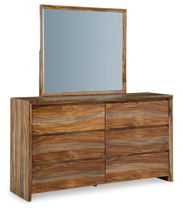Signature Design by Ashley® - Dressonni - Brown - Dresser And Mirror - 5th Avenue Furniture