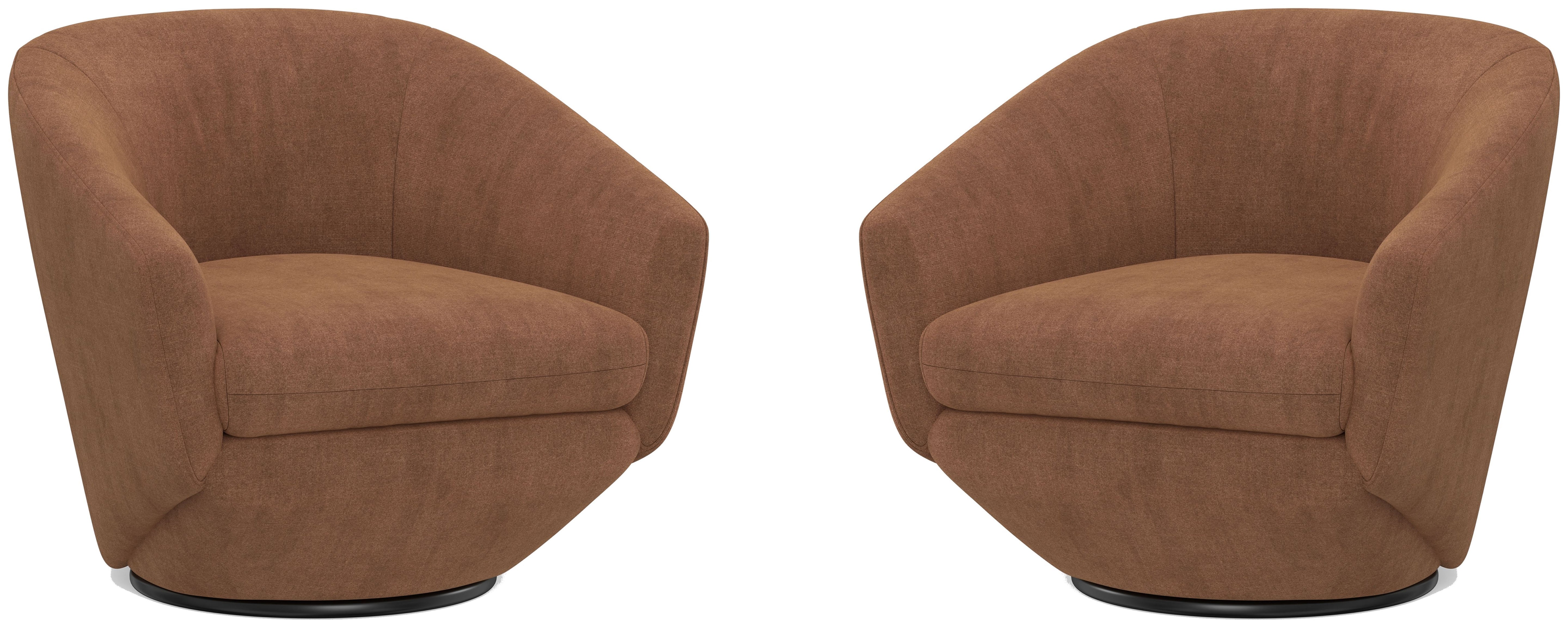 The Twist - Swivel Chair (Set of 2) - Elise Rust