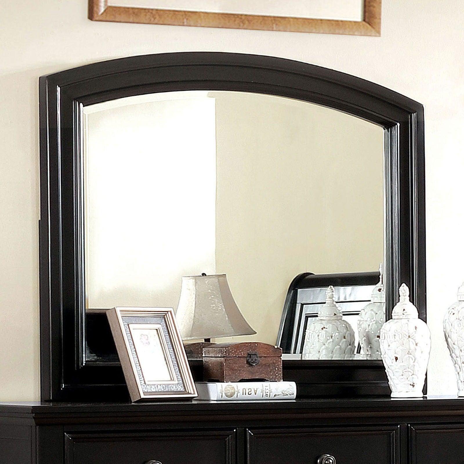 Furniture of America - Castor - Mirror - Black - 5th Avenue Furniture