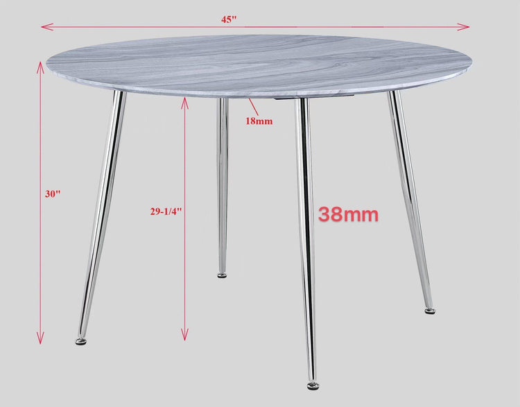 Crown Mark - Tola - Dining Table - Gray - 5th Avenue Furniture