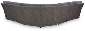 Next-Gen DuraPella Slate rear view of the 6-piece sectional