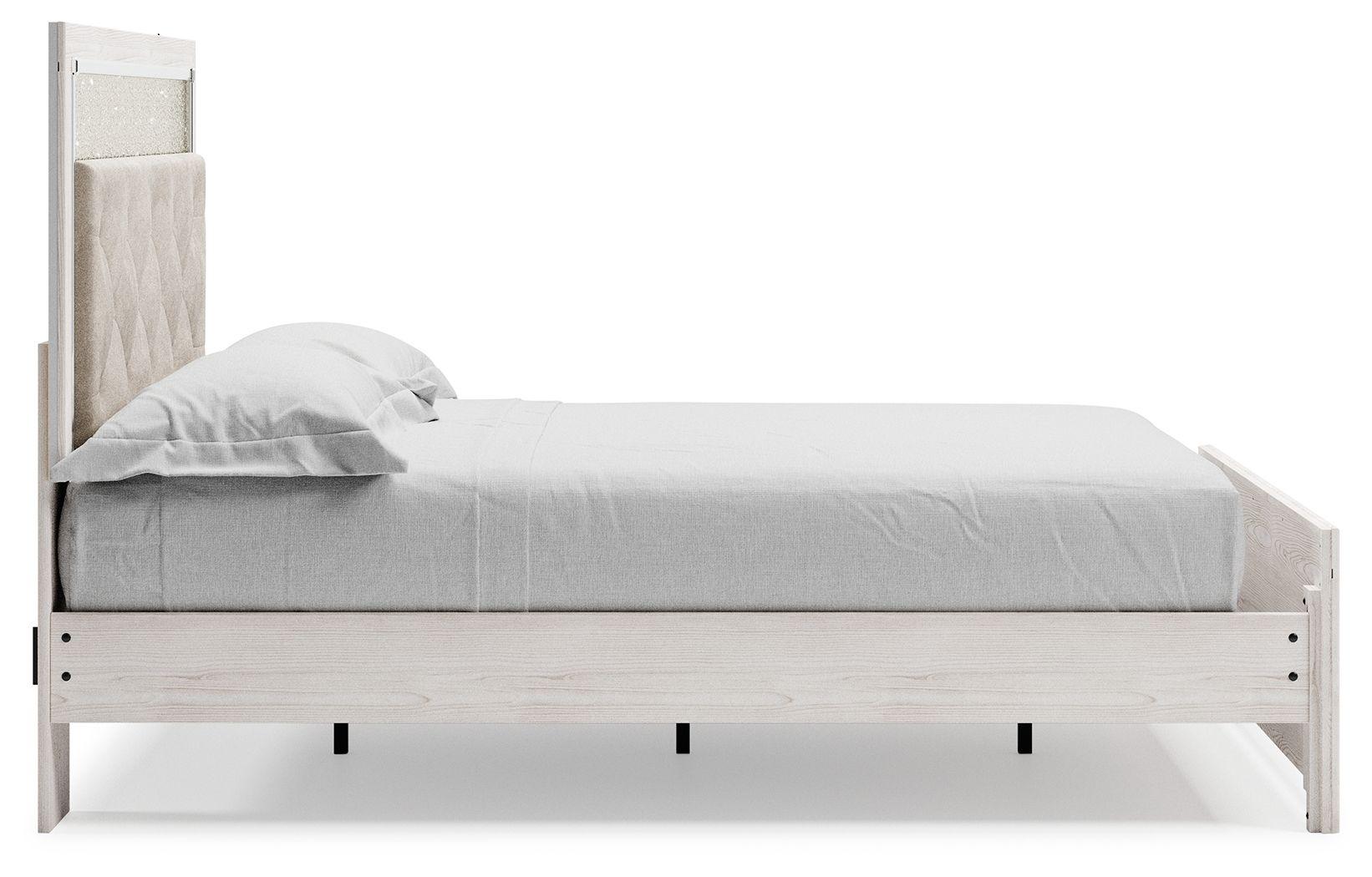 Signature Design by Ashley® - Altyra - White - Queen Panel Bed With Roll Slats - 5th Avenue Furniture