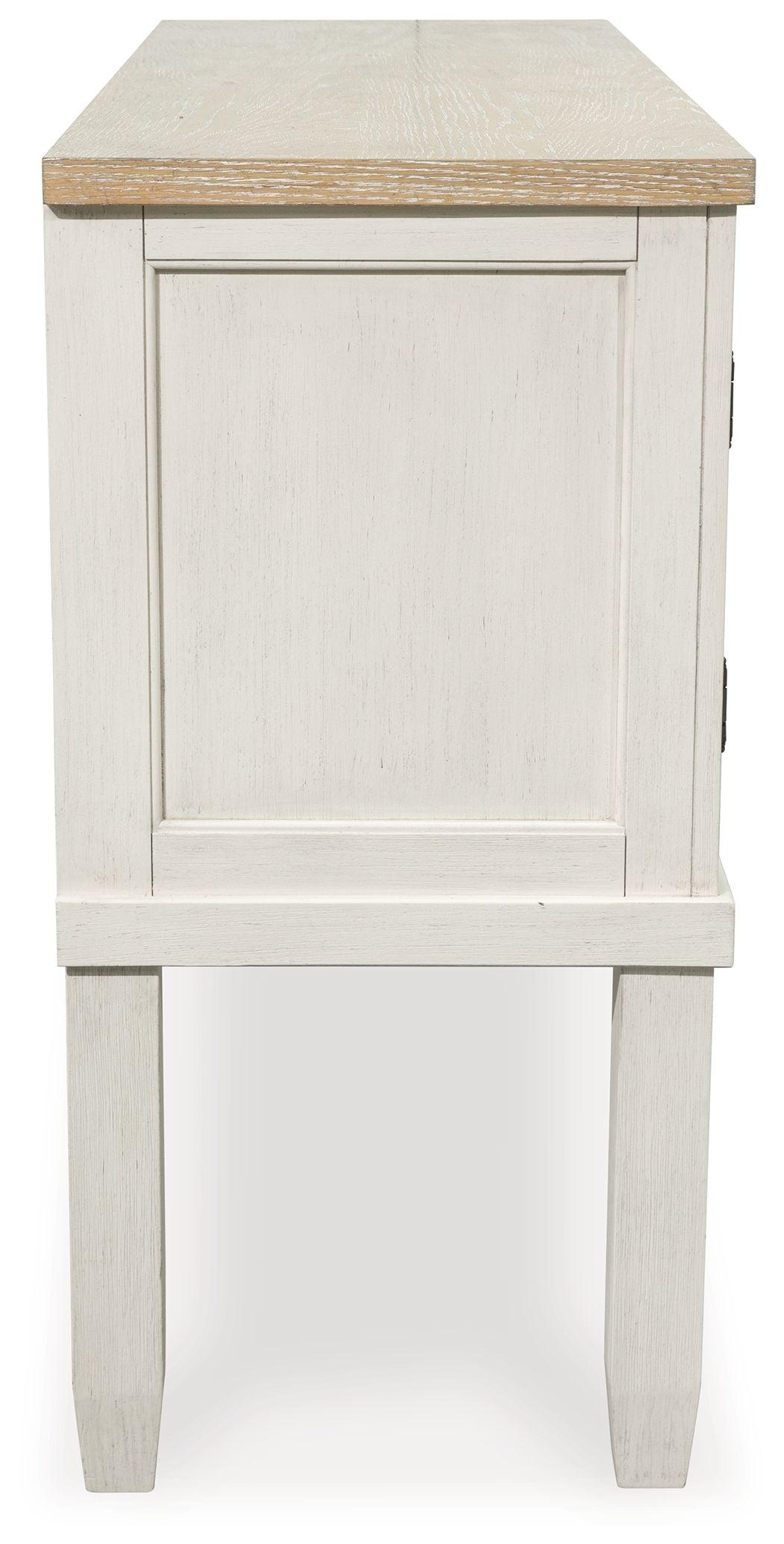 Benchcraft® - Shaybrock - Antique White / Brown - Dining Room Server - 5th Avenue Furniture