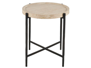 Universal Furniture - New Modern - Theron Round End Table - Beige - 5th Avenue Furniture