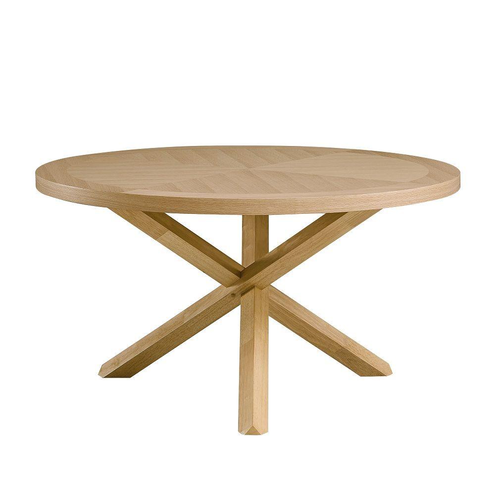 ACME - Kasem - Round Dining Table - Oak - 5th Avenue Furniture