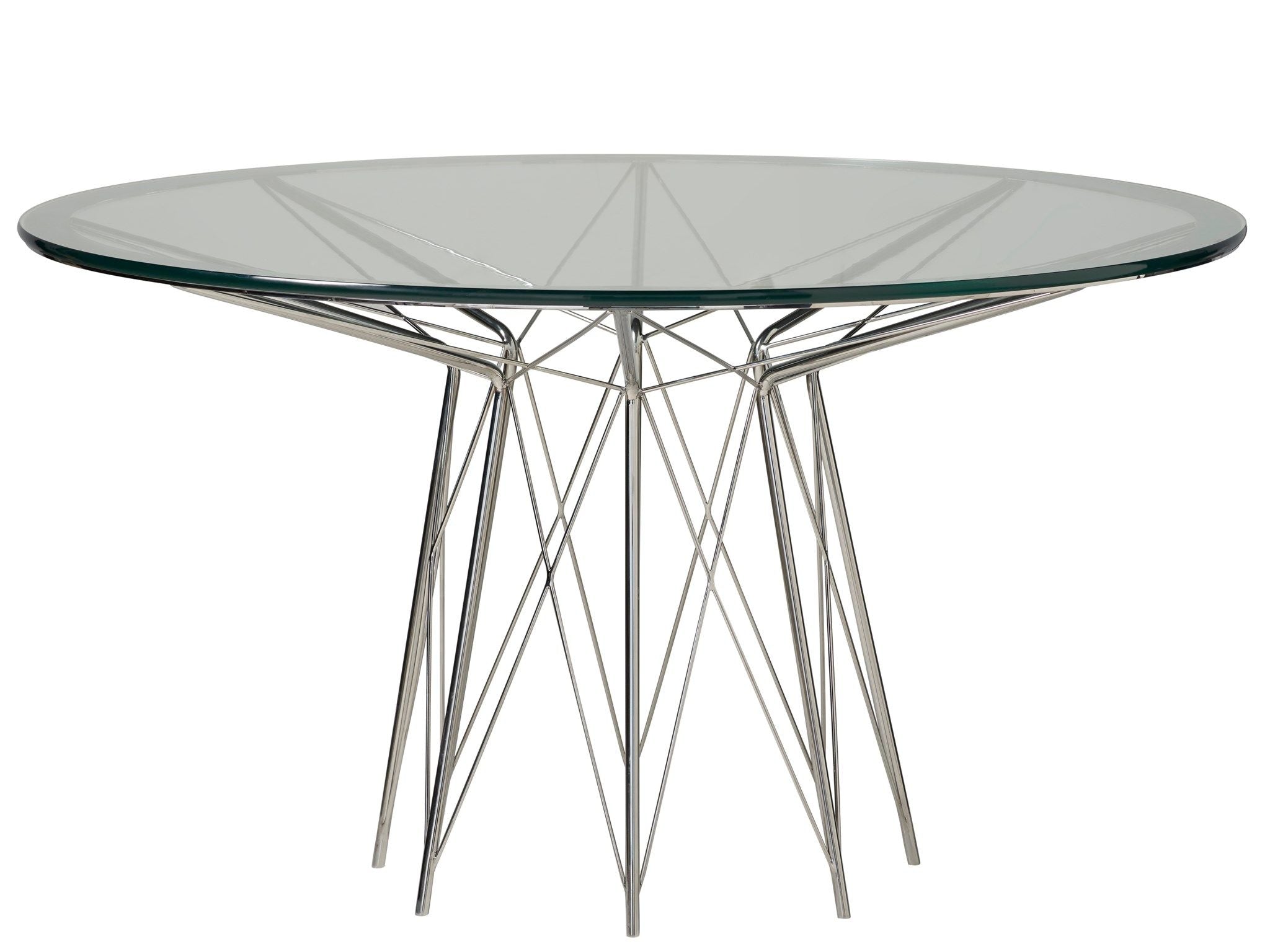 Modern - Axel Round Dining Table - Pearl Silver