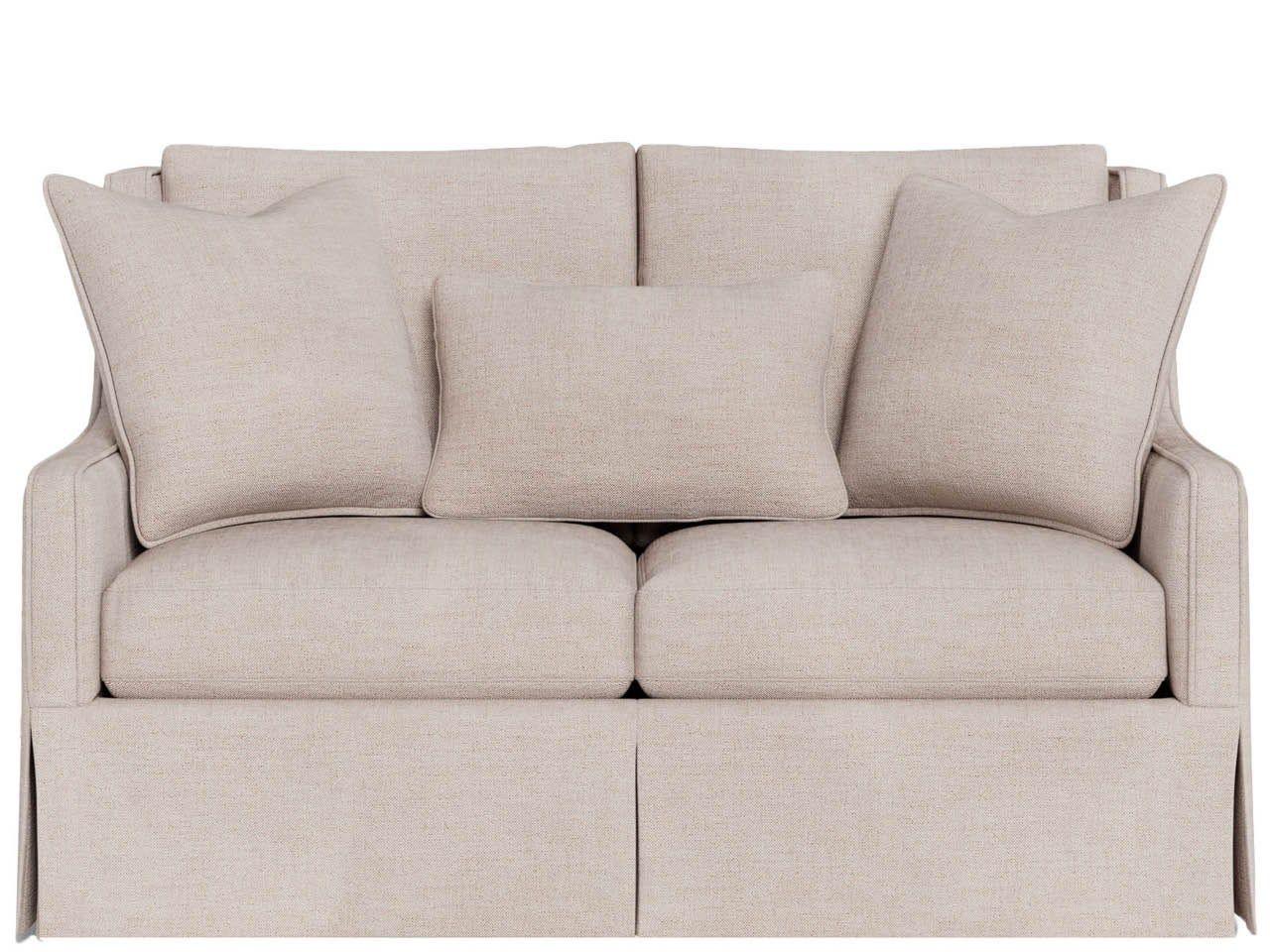 Universal Furniture - Hudson - Skirted Loveseat, Special Order - Beige - 5th Avenue Furniture