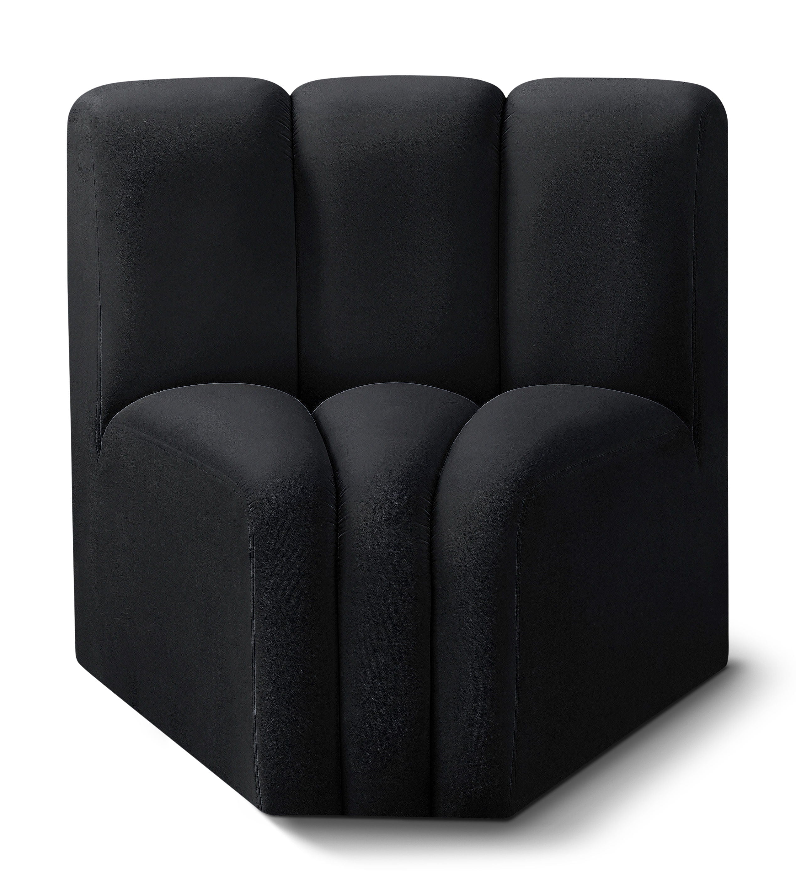 Arc - Velvet Curved Corner Chair