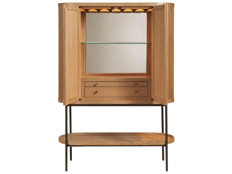 Universal Furniture - New Modern - Linnea Bar Cabinet - Light Brown - 5th Avenue Furniture