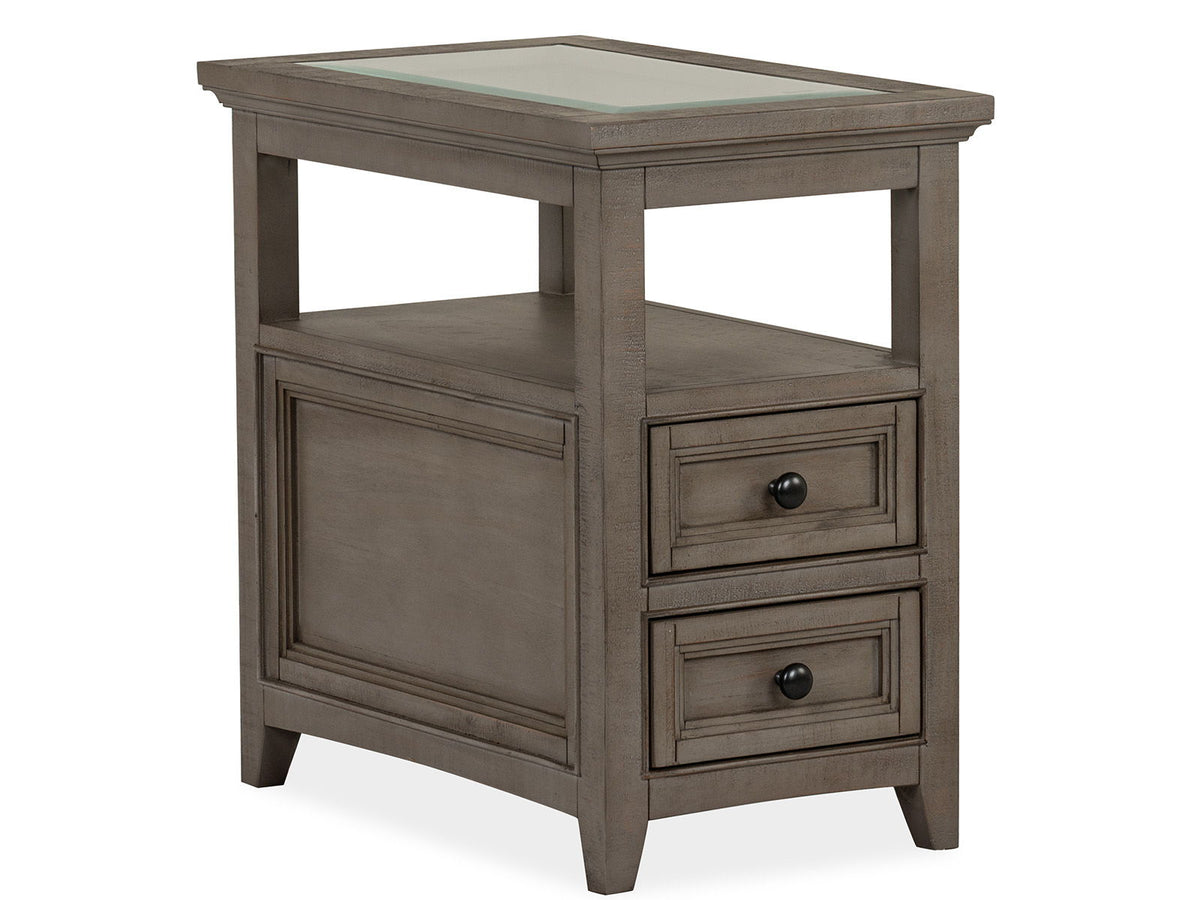 Paxton Place - Chairside End Table - Dovetail Gray