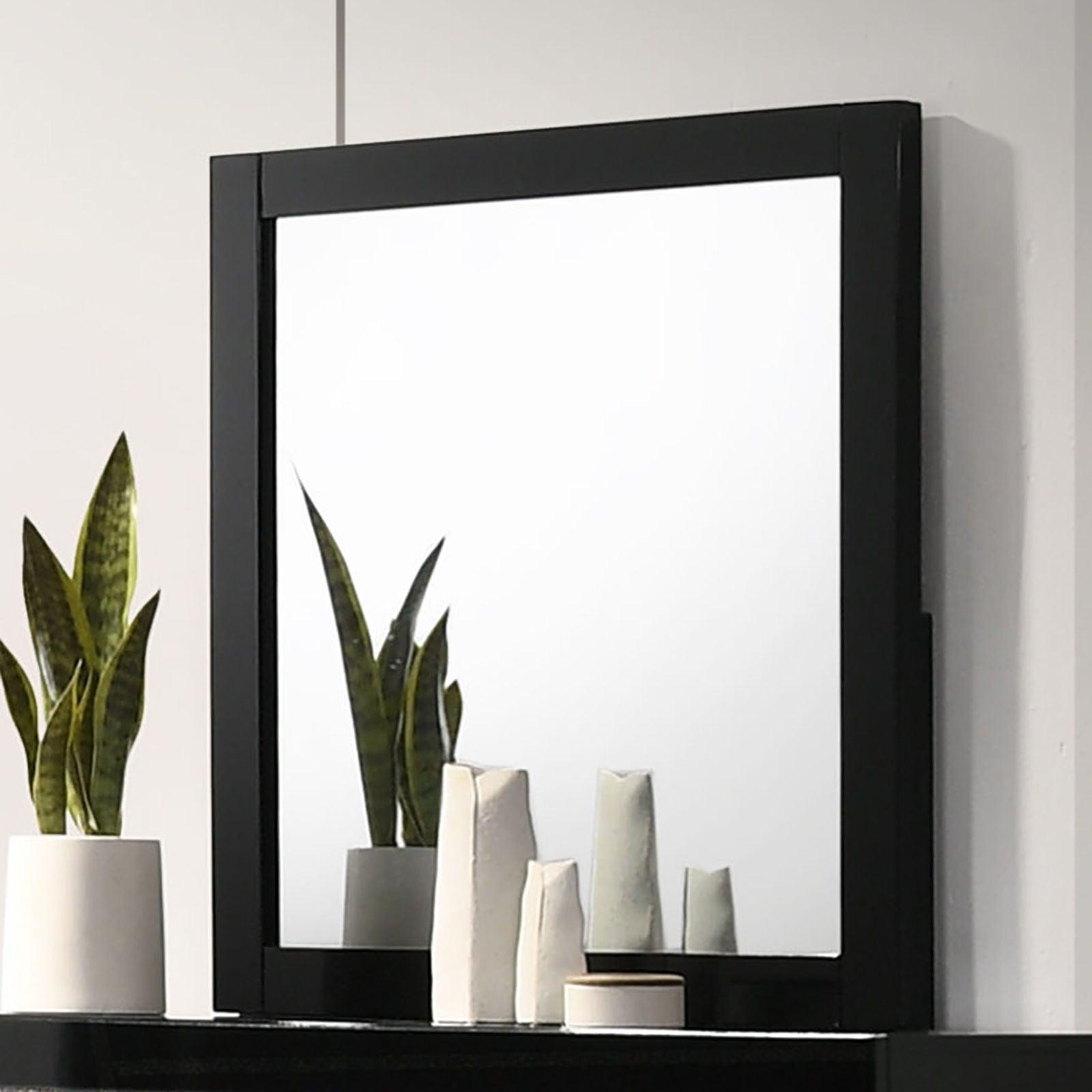 Furniture of America - Magdeburg - Mirror - Black - 5th Avenue Furniture