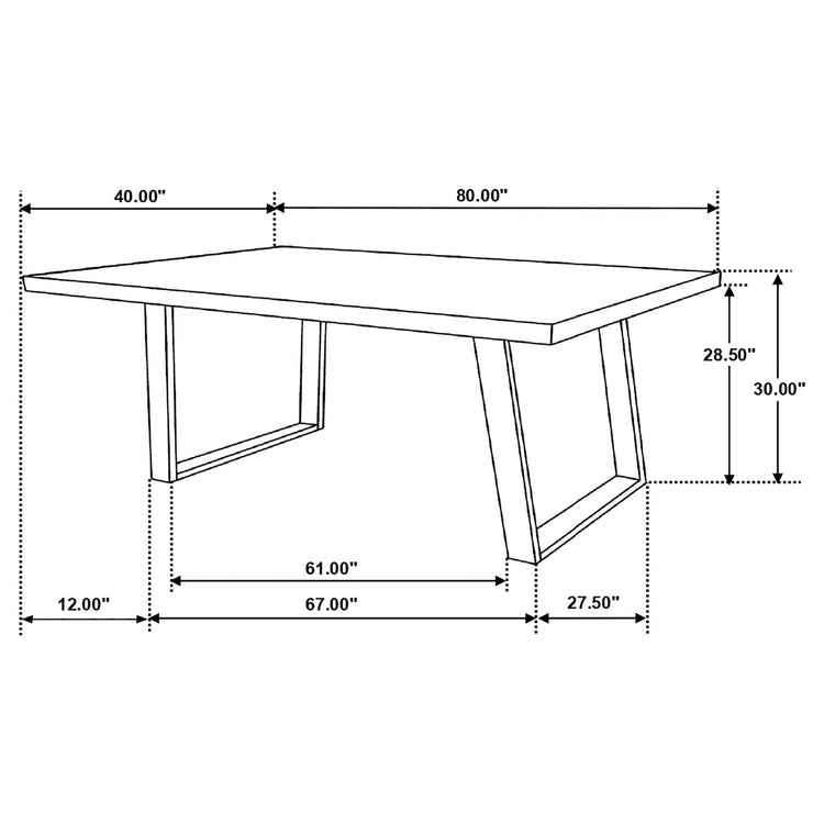 Coaster Fine Furniture - Misty - Rectangular Dining Set - 5th Avenue Furniture