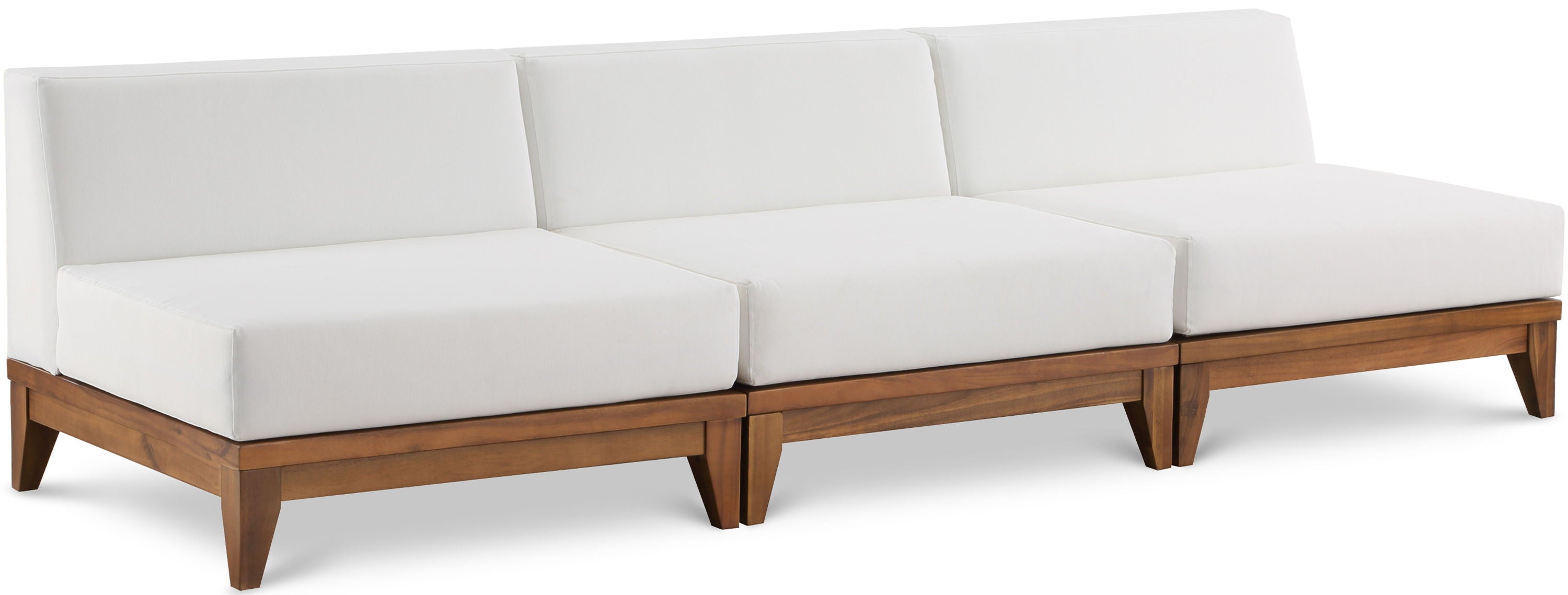 Rio - 3 Piece Modular Armless Sofa - Off White