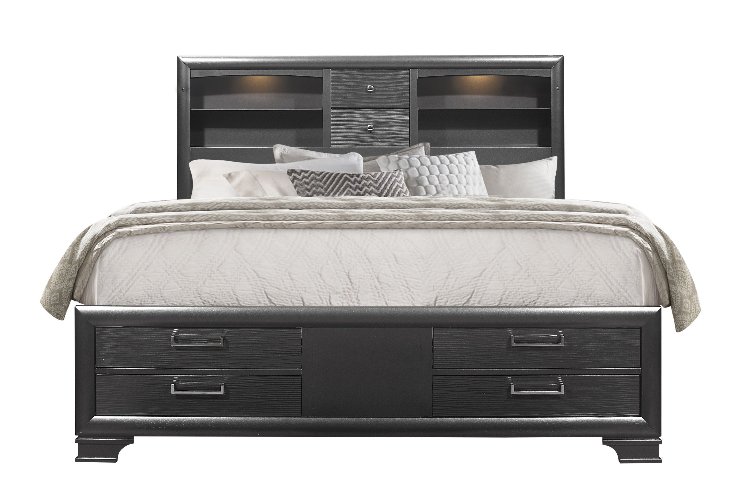 Jordyn - Queen Bed - Gray