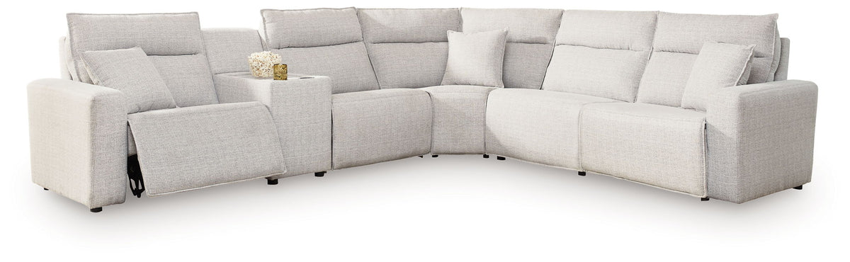 Modmax II Power Reclining Sectional — Stone