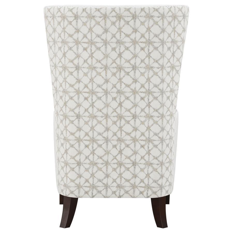 Coaster Fine Furniture - Pippin - Upholstered Wingback Accent Chair - Latte - 5th Avenue Furniture