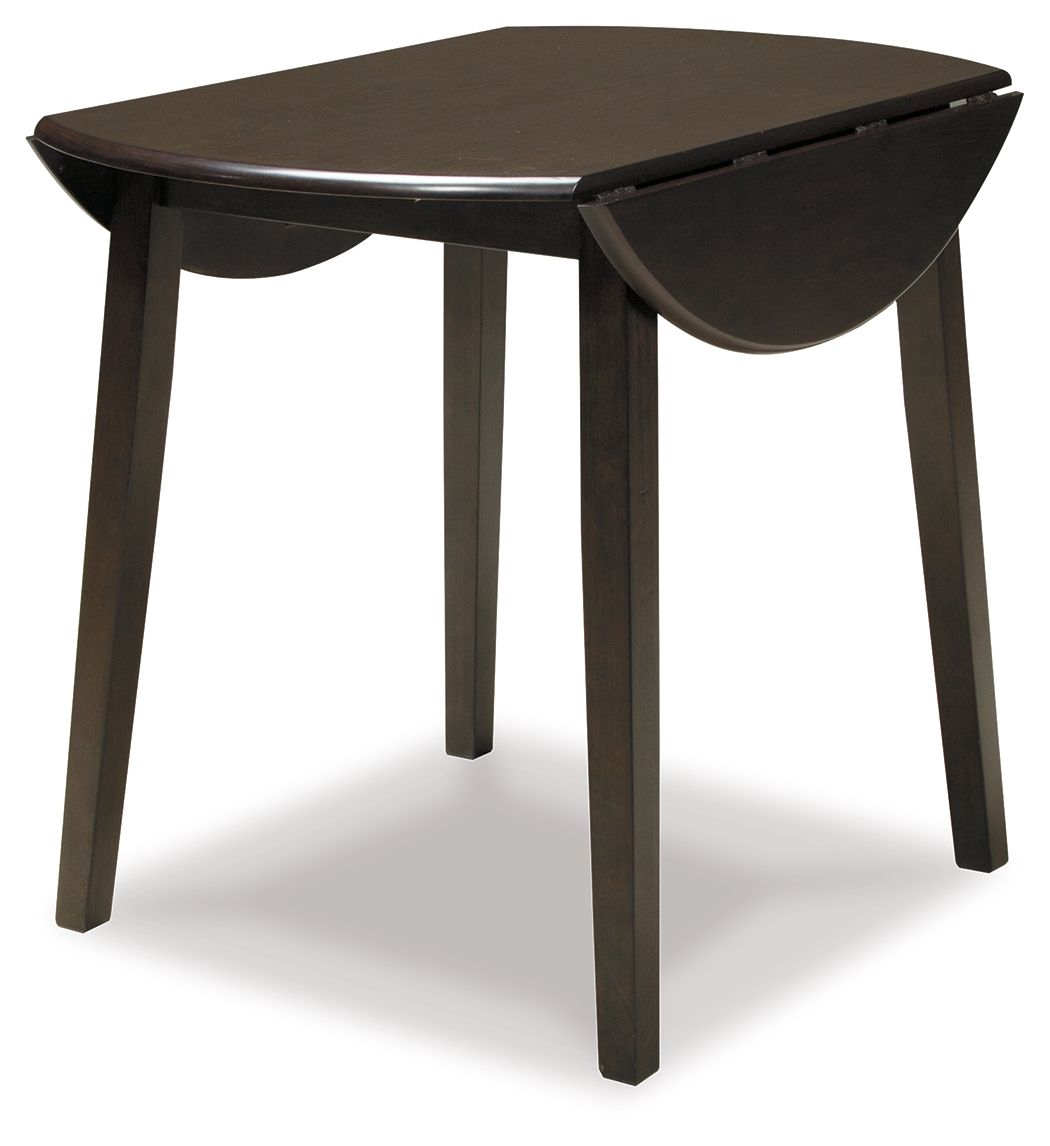 Osric - Dark Brown - Round DRM Drop Leaf Table