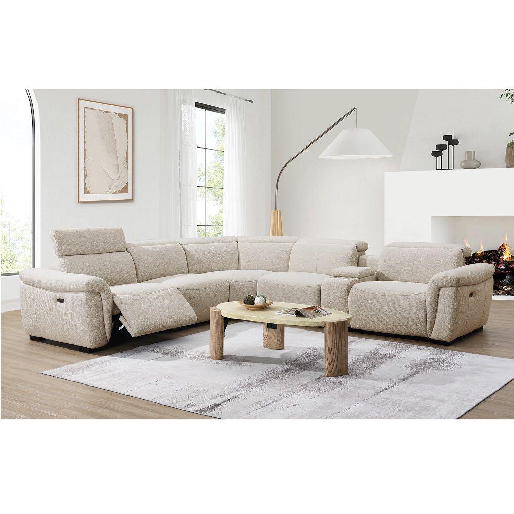 ACME - Dayana - Power Motion Sectional Sofa - Beige - 5th Avenue Furniture