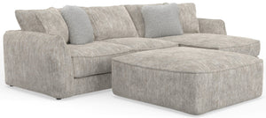 Jackson - Bucktown - 2 Piece Sofa / Chaise With Extra Thick Cuddler Seat Cushions & Cocktail Ottoman - 5th Avenue Furniture