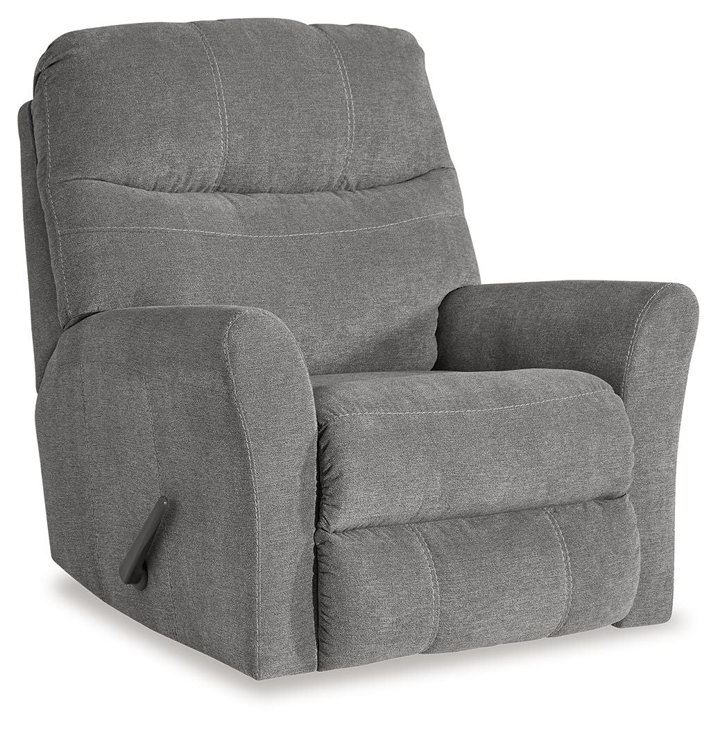 Marleton - Gray - Rocker Recliner - Fabric