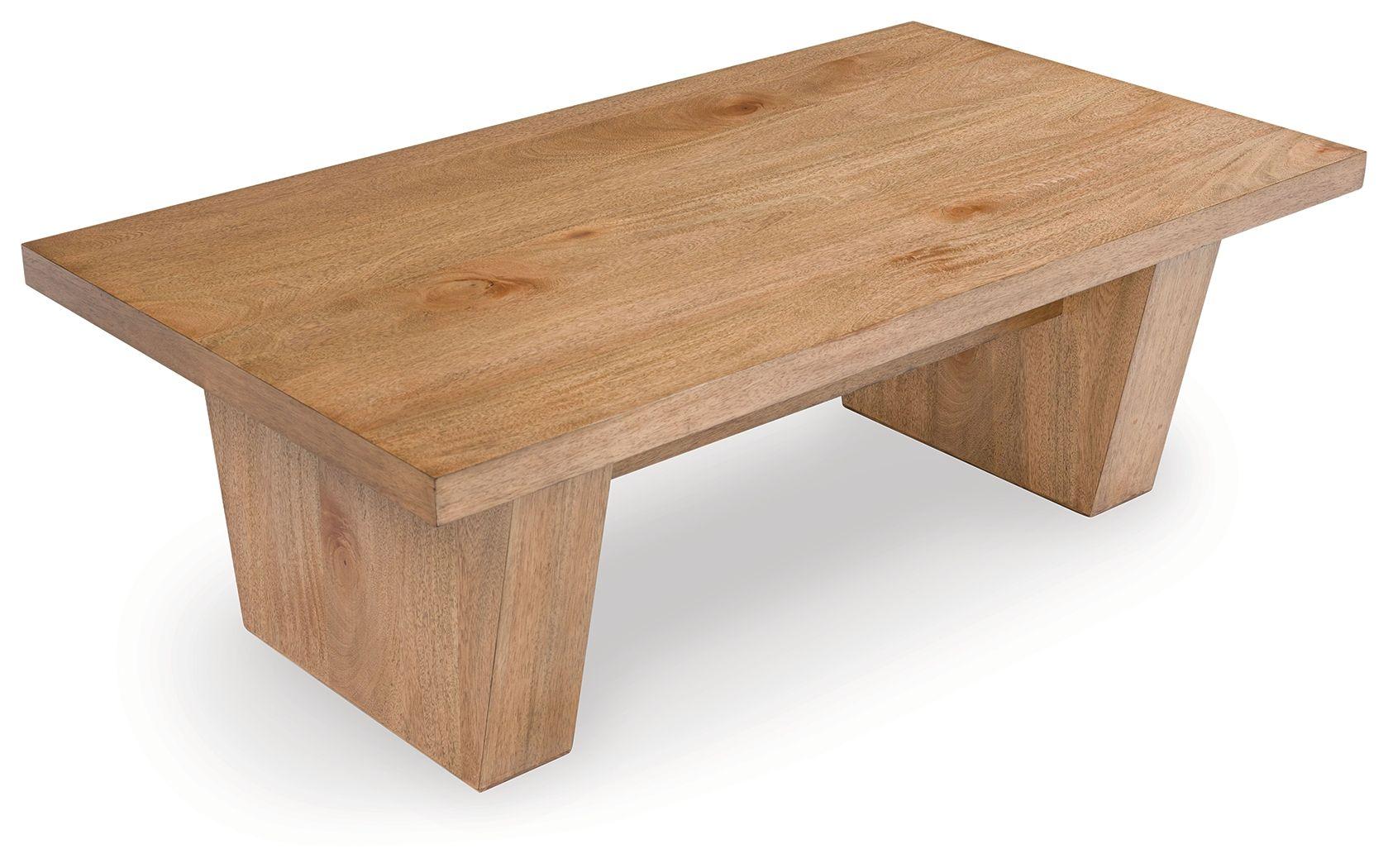 Signature Design by Ashley® - Kristiland - Light Brown - Rectangular Cocktail Table - 5th Avenue Furniture