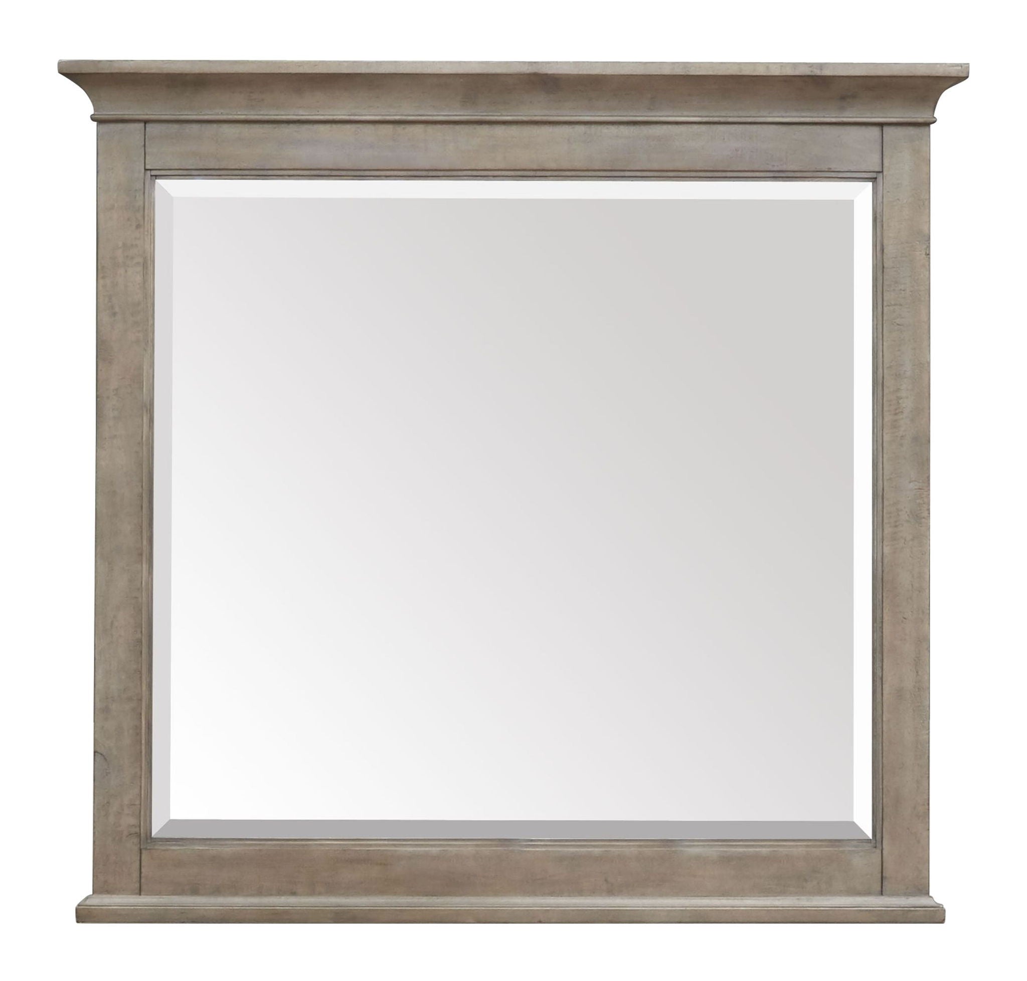 Paxton Place - Wood Landscape Mirror - Dove Tail Grey