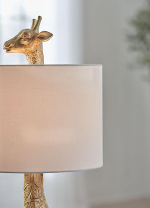 Signature Design by Ashley® - Ferrison - Gold Finish - Poly Table Lamp - 5th Avenue Furniture