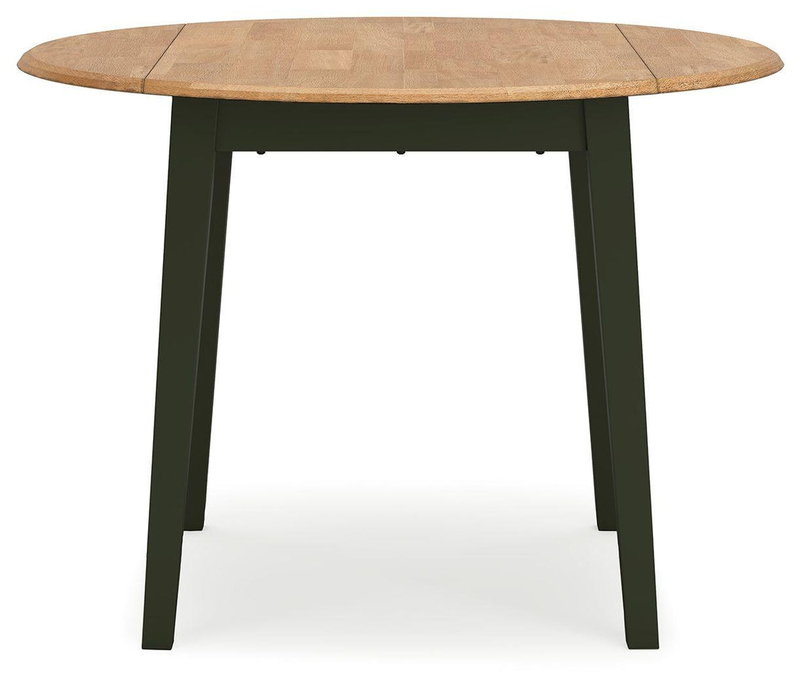 Signature Design by Ashley® - Gesthaven - Round Dining Room Drop Leaf Table - 5th Avenue Furniture