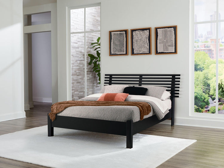 Signature Design by Ashley® - Danziar - Slat Panel Bed With Low Footboard - 5th Avenue Furniture