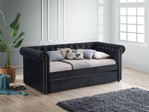 Crown Mark - Ellie - Daybed - Black - 5th Avenue Furniture