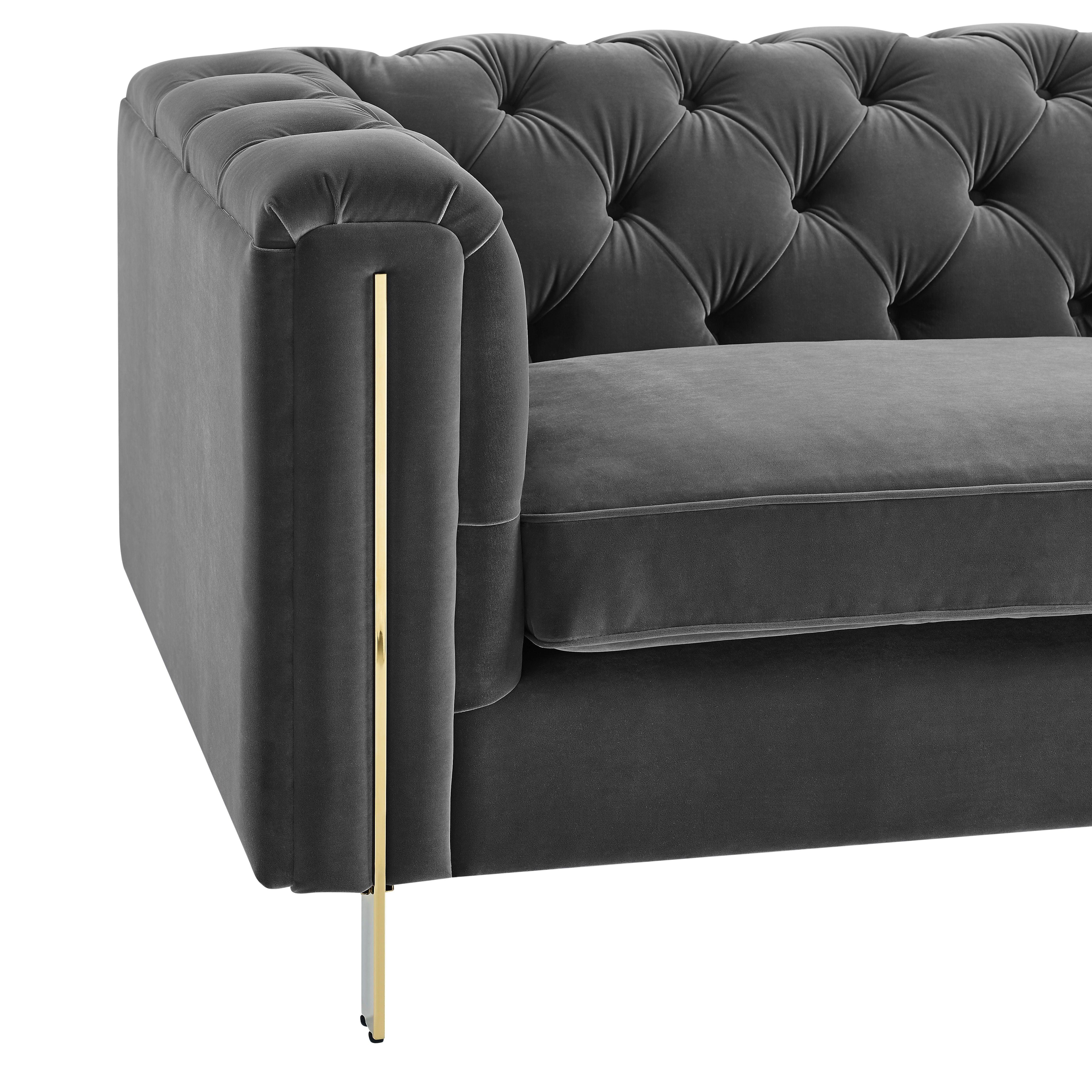 Steve Silver Furniture - Charlene - Velvet Sofa And Loveseat - 5th Avenue Furniture