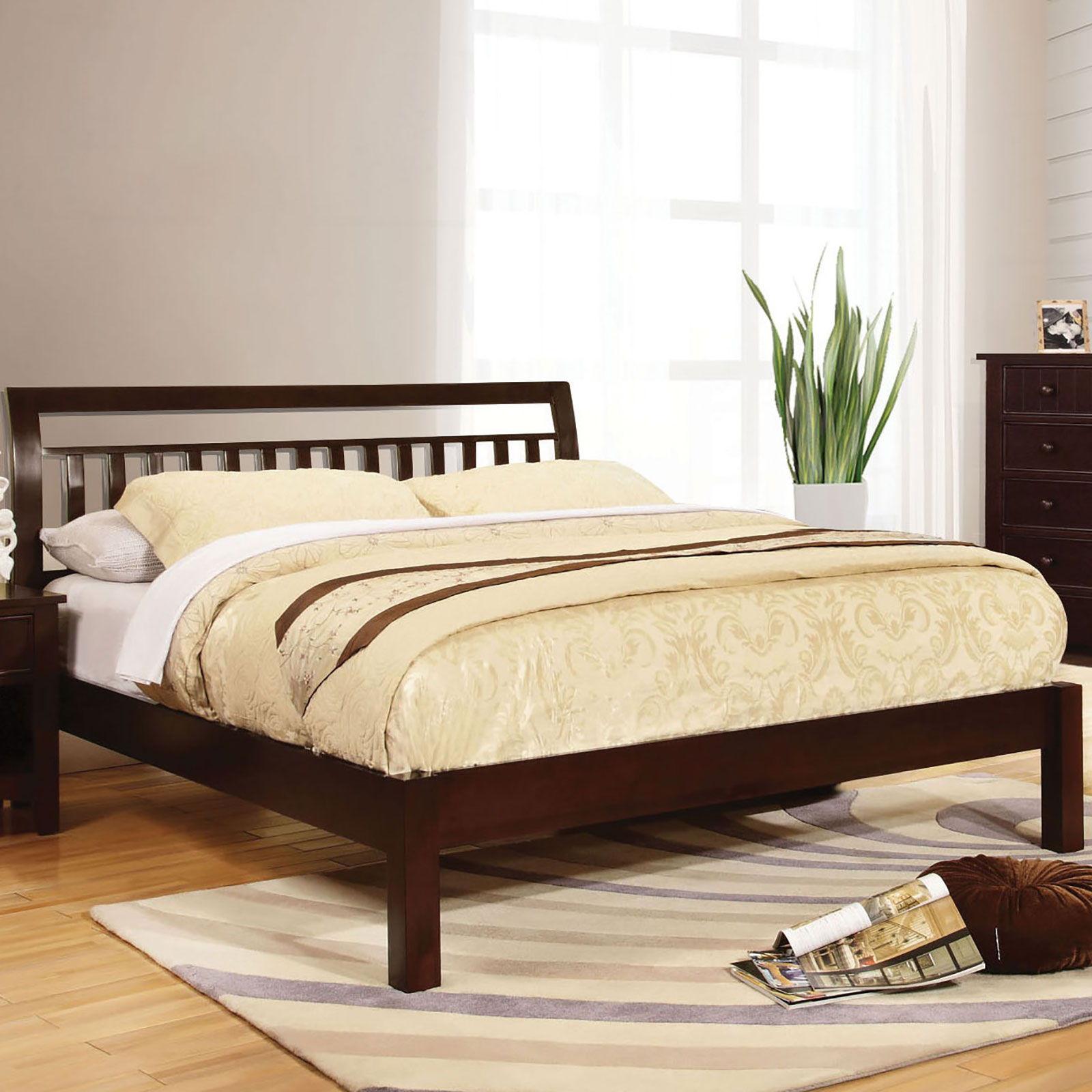 Furniture of America - Corry - California King Bed - Dark Walnut - 5th Avenue Furniture