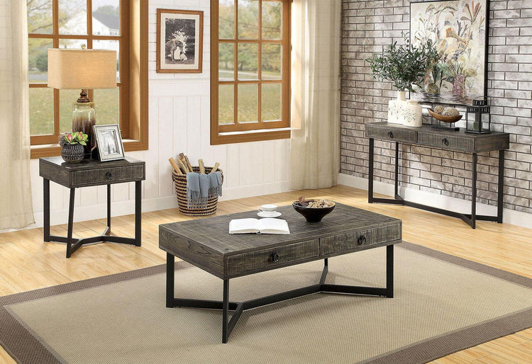 Furniture of America - Veblen - Sofa Table - Dark Oak / Espresso - 5th Avenue Furniture