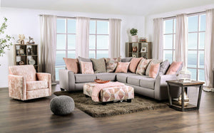 Furniture of America - Harriden - Sectional - Gray - 5th Avenue Furniture