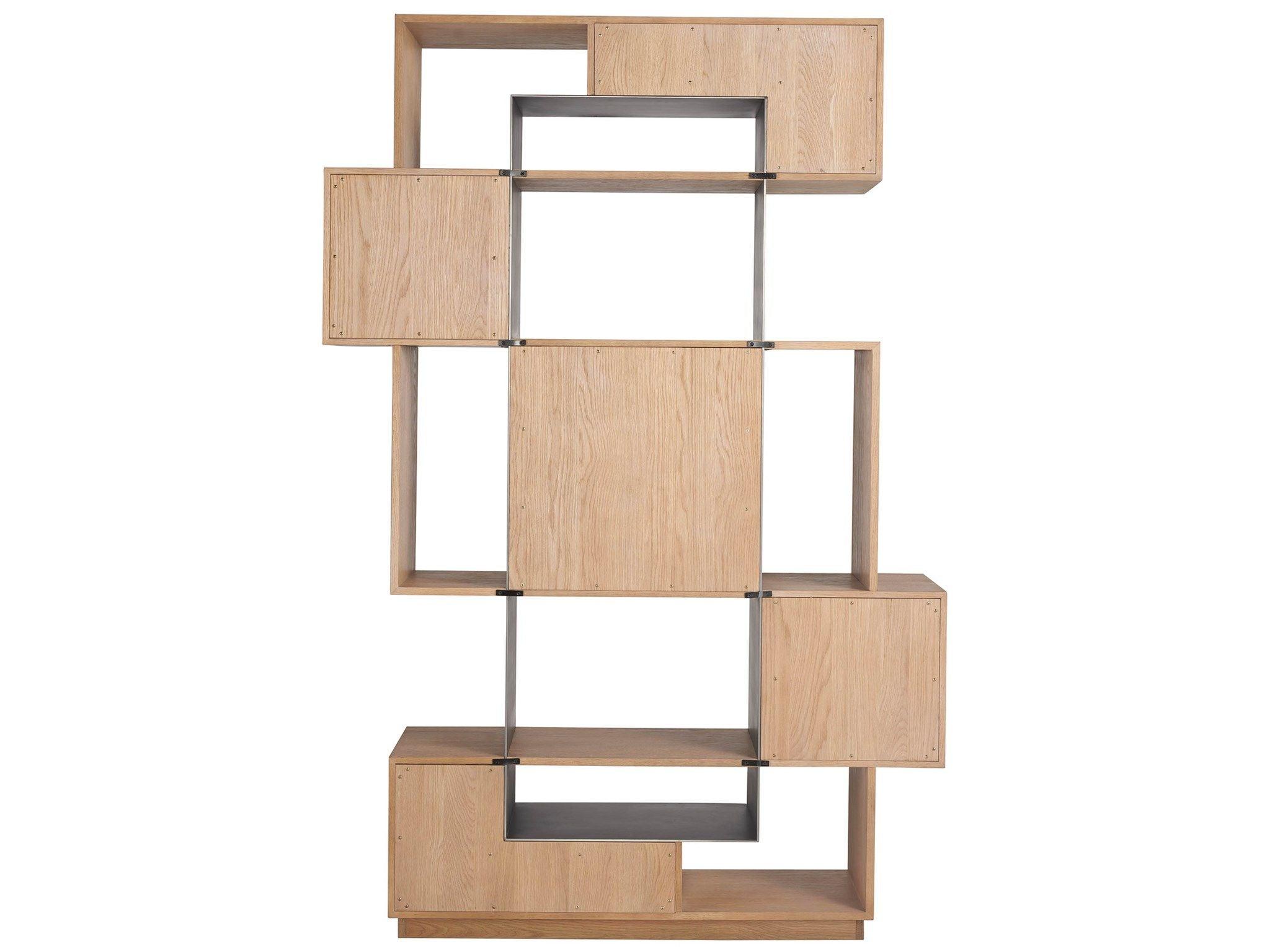 Universal Furniture - New Modern - Jaxon Etagere - Light Brown - 5th Avenue Furniture