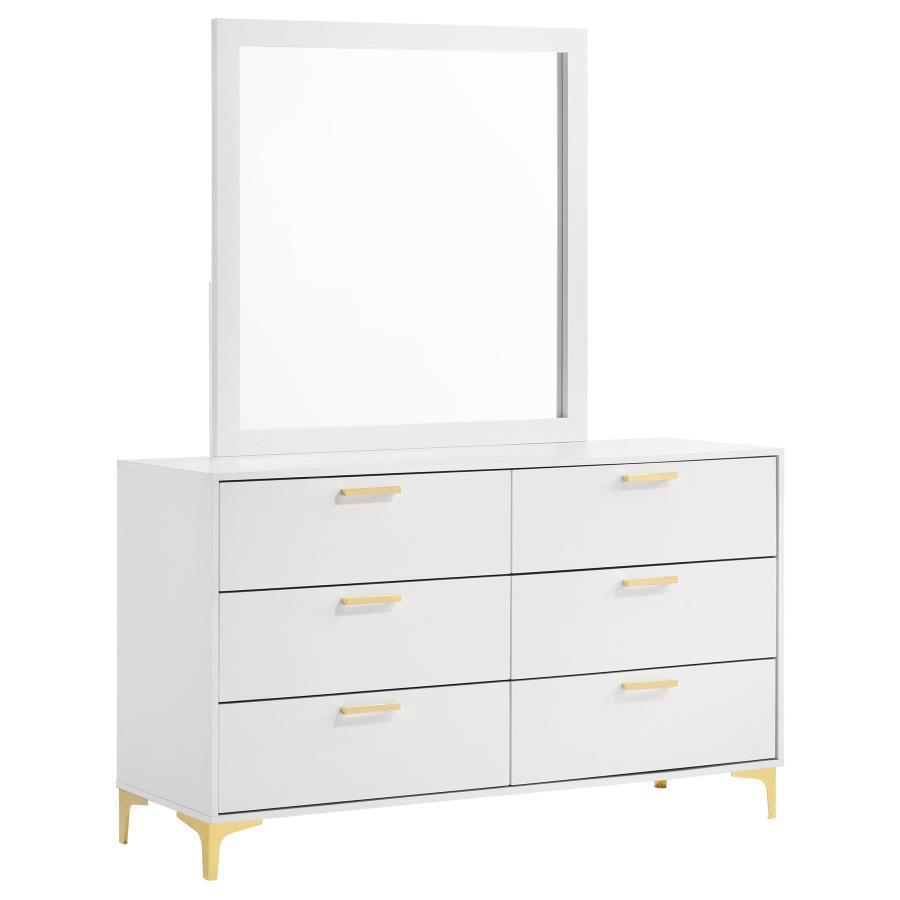 CoasterEveryday - Kendall - 6-drawer Dresser With Mirror - 5th Avenue Furniture
