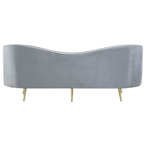CoasterEssence - Sophia - Upholstered Camel Back Sofa - 5th Avenue Furniture