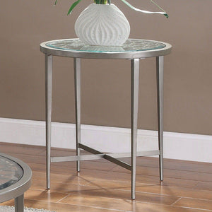 Furniture of America - Freja - End Table - Silver - 5th Avenue Furniture